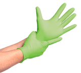 Guante de Nitrilo 3,5 gr Topsafe Verde (100u)