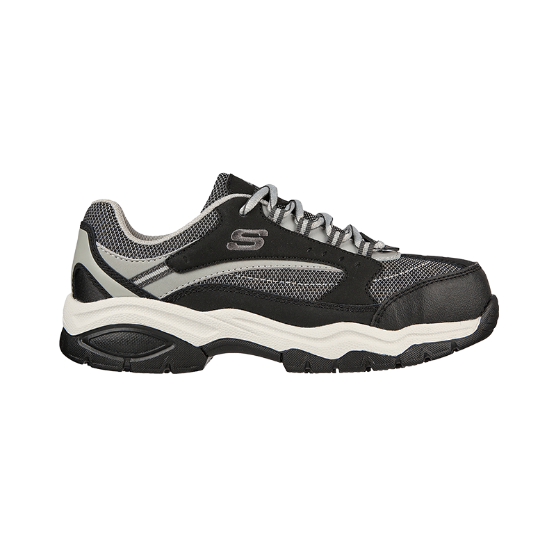 Zapatilla de Seguridad Skechers Biscoe Gris Topsafe.cl TOPSAFE