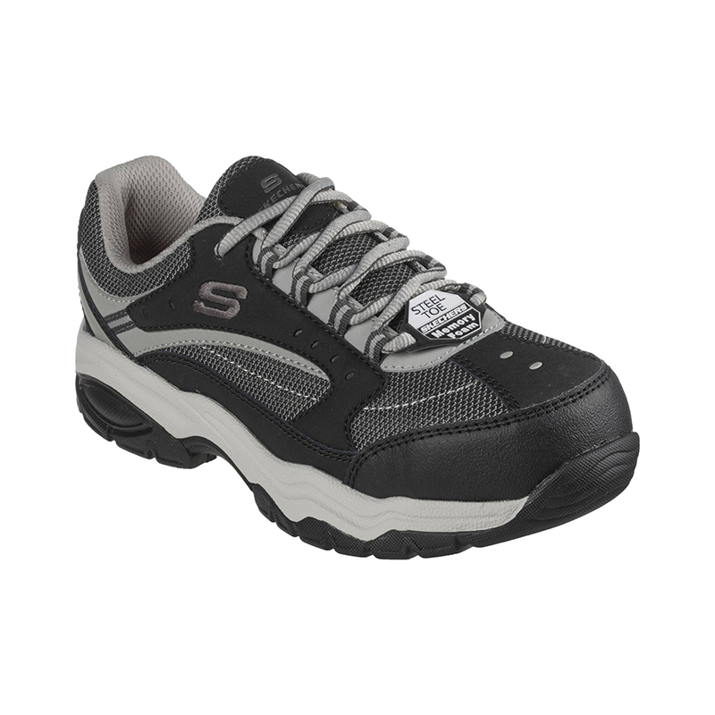 Skechers Zapatilla Mujer Seguridad Biscoe Gris