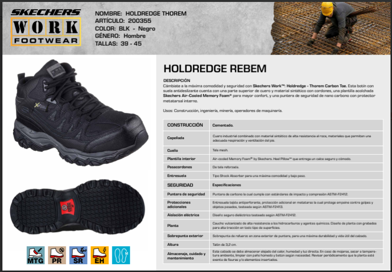 Skechers Botín Seguridad Hombre Holdredge Thorem