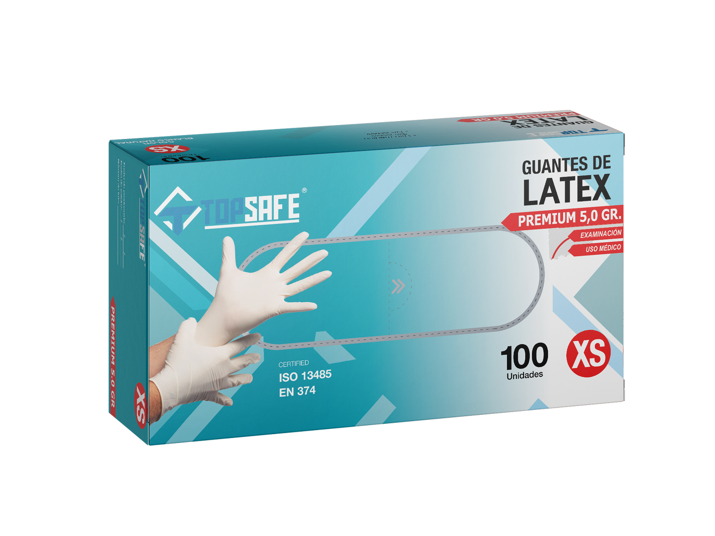 Guante Latex Topsafe (100u)