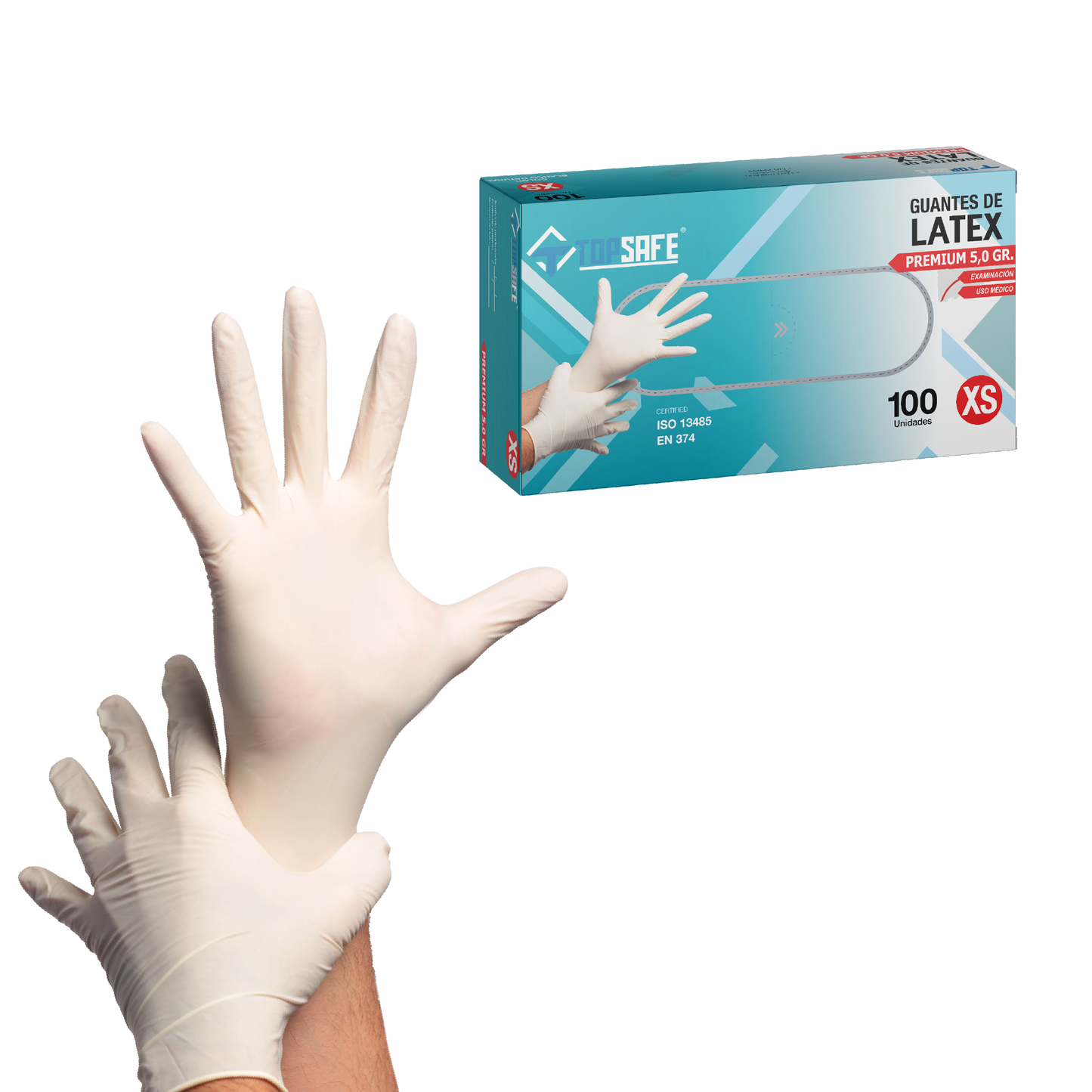 Guante Latex Topsafe (100u)