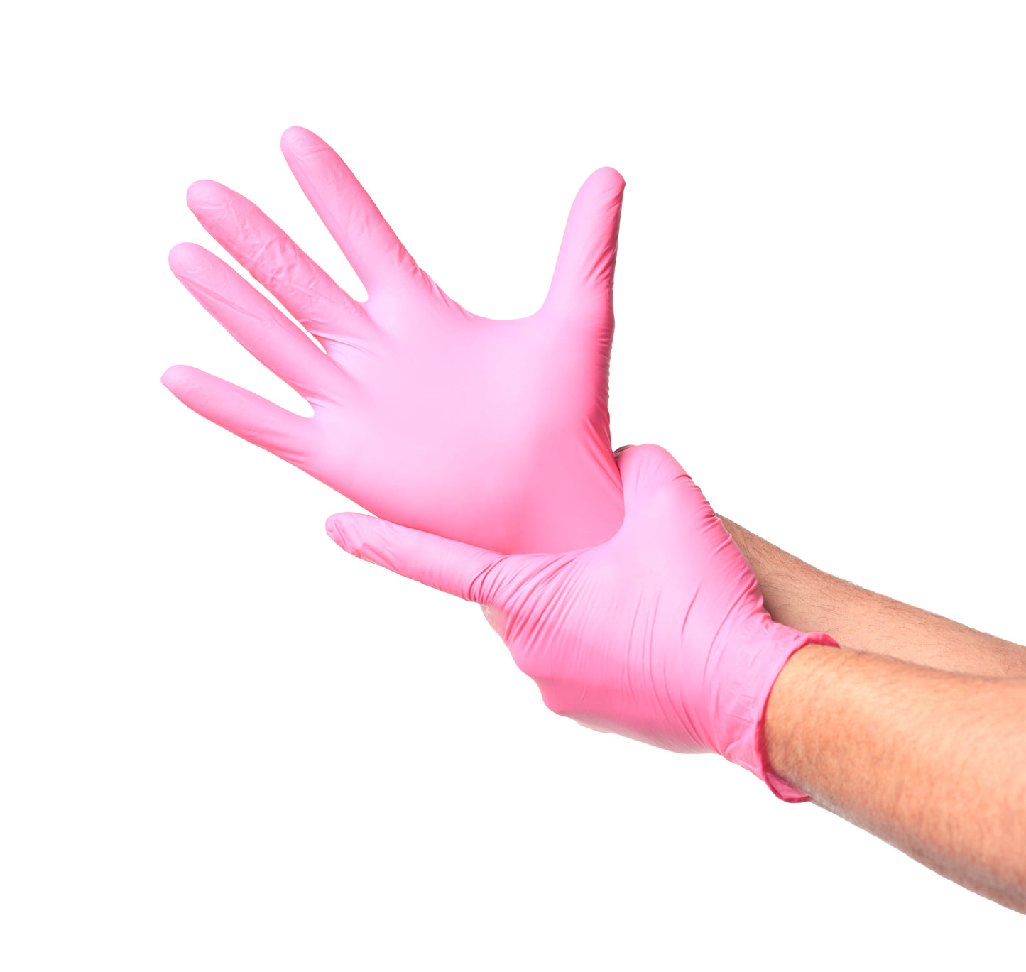 Box Guante de Nitrilo Rosado 3,5 grs Topsafe 10 x 100u