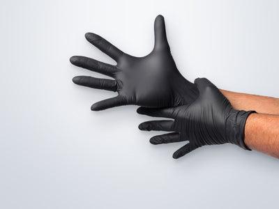 Guantes de nitrilo negro 5,5 g TopSafe