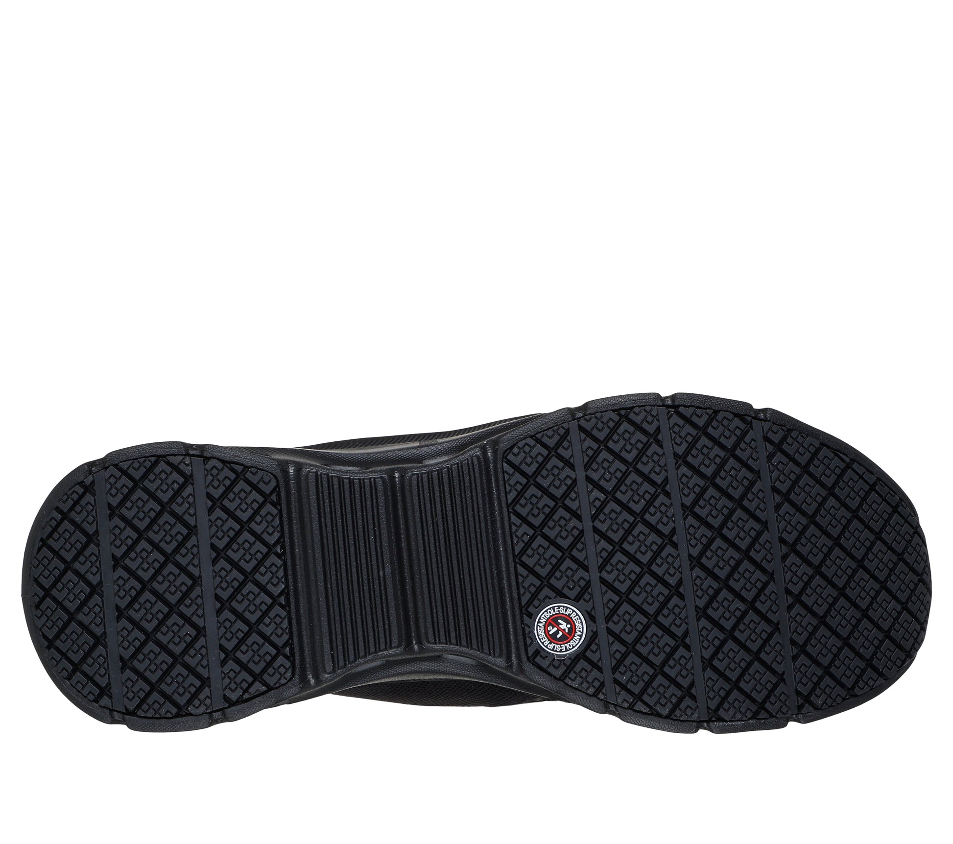 Skechers Work Glide Step Negro suela Slip Resistant SR antideslizante EVA caucho Glide-Step