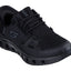 Skechers Work Glide Step Hombre Negro zapatilla ocupacional Slip-ins Water Repellent vista perfil