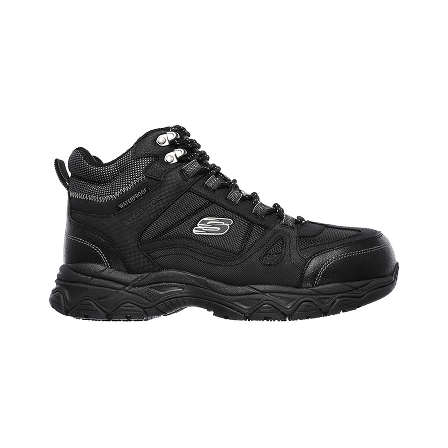 Skechers Work Ledom Negro botín seguridad hombre WaterProof vista lateral