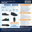 Skechers Work Uno SR Negro suela Slip Resistant bidensidad EVA caucho compartimento aire
