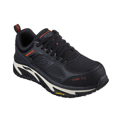 Skechers Work Raylan Negro zapatilla seguridad hombre Water Repellent vista frontal