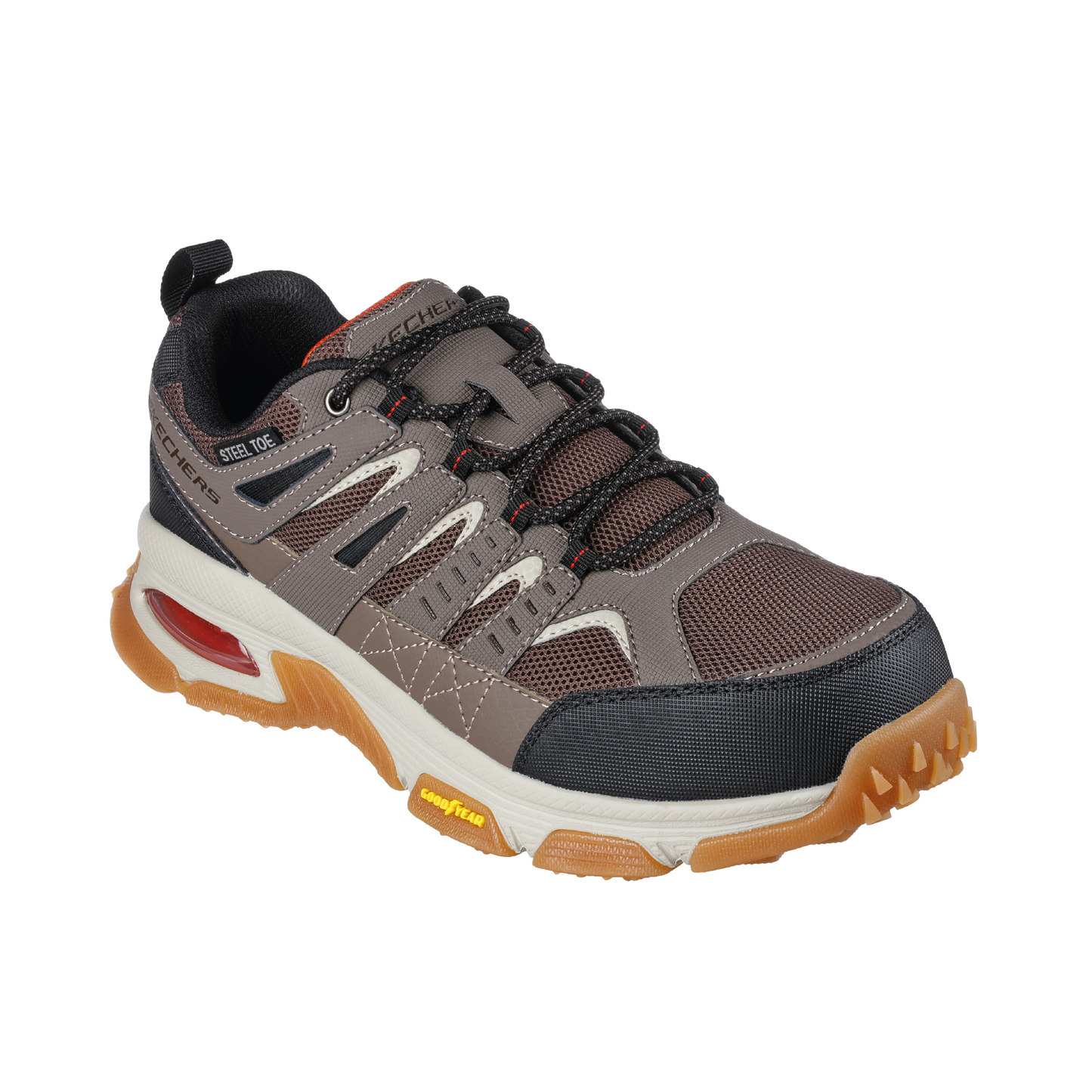 Skechers Zapatilla Hombre Seguridad Arcket Café