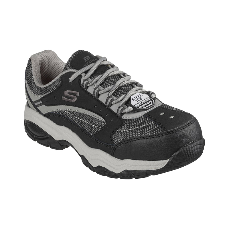 Zapatilla de Seguridad Skechers Biscoe Gris Topsafe.cl TOPSAFE