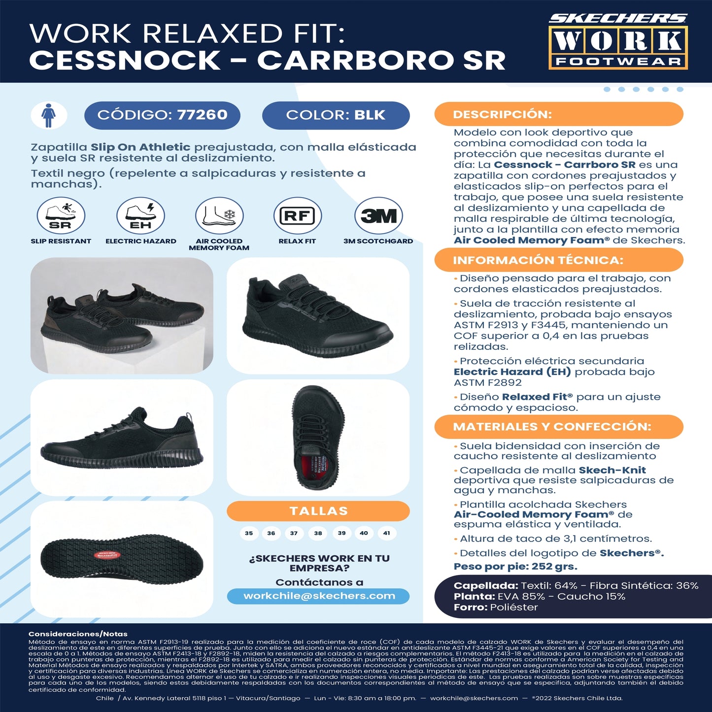 Zapatilla Skechers Slip On Cessnock Carrboro SR