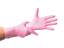 Guante De Nitrilo 7 grs Topsafe Rosado Extra Largo 30 Cms (50 Uds)