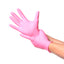 Box Guante de Nitrilo Rosado 3,5 grs Topsafe 10 x 100u