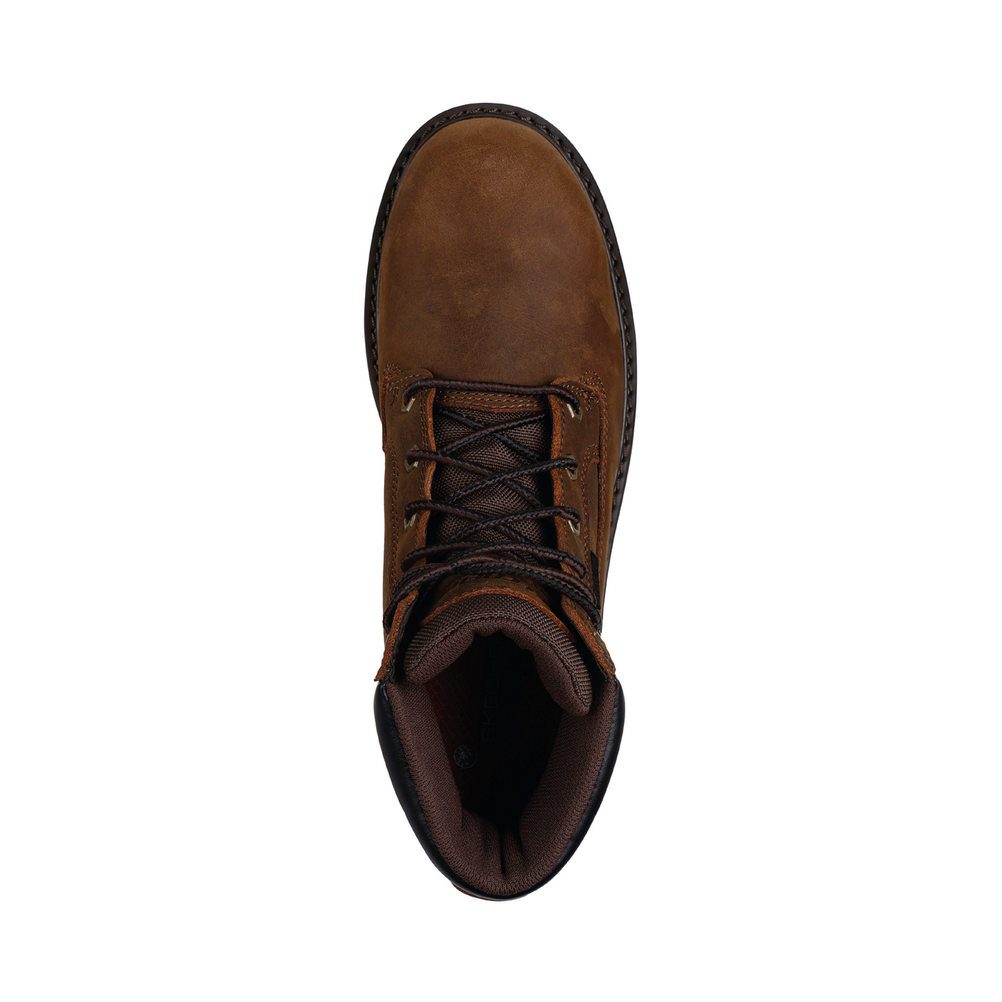 Skechers Work Longrider Café suela antideslizante SR resistente hidrocarburos