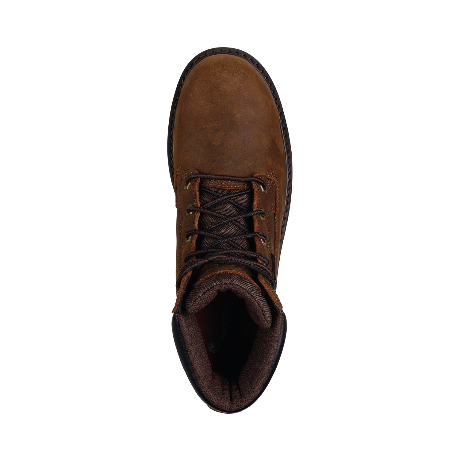 Skechers Work Longrider Café suela antideslizante SR resistente hidrocarburos